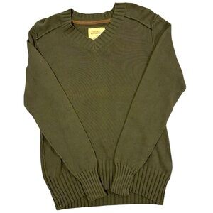 - Natural reflection polo cottagecore ribbed waist sweater Large